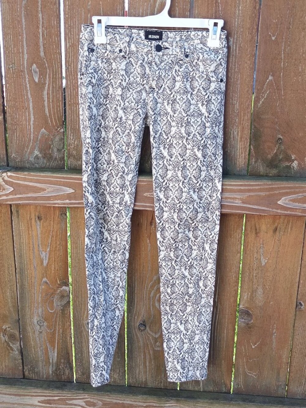 Girls' Hudson Snakeprint Skinny Jeans Denim Sz. 14